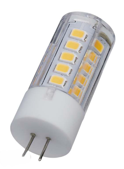 SATCO S12120 - 3W/LED/G4/CL/830/12V/1CD - 3 Watt Mini LED - G4 Base - 3000K - 12V - Dimmable - Clear Finish