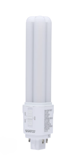 SATCO S29854 - 9.5W/LED/CFL/3CCT/DUAL/4P - LED Tpe A/B PL Lamp - 9.5W - Selectable CCT - 120-277V - G24q Base