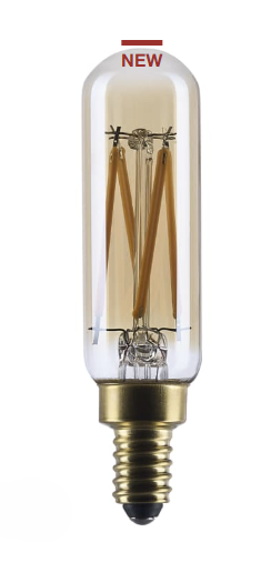 SATCO S14217 - 5.5T6L/920/E12/GCAS/D - T6 LED - 5.5W - 2000K - 120V - E12 Base - Amber