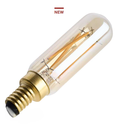 SATCO S14216 - 3.5T6L/920/E12/GCAS/D - T6 LED - 3.5W - 2000K - 120V - E12 Base - Amber
