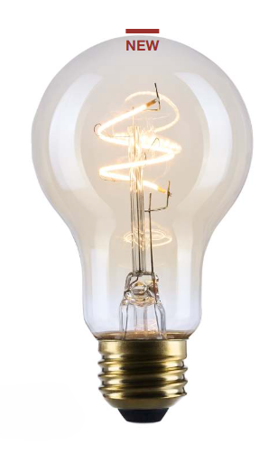 SATCO S14226 - 3.5A19L/920/E26/GCAC/D - A19 LED - 3.5W - 2000K - 120V - E26 Base - Amber