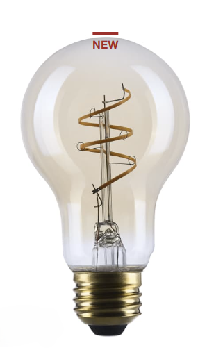 SATCO S14227 - 5.5A19L/920/E26/GCAC/D - A19 LED - 5.5W - 2000K - 120V - E26 Base - Amber