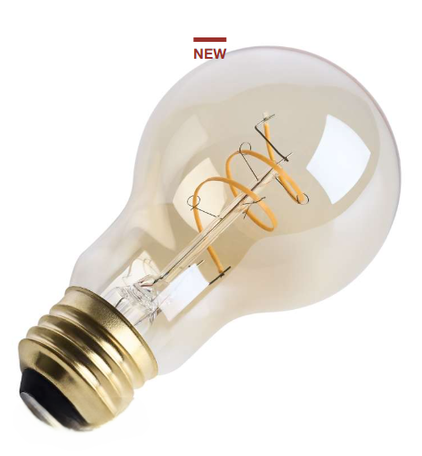 SATCO S14227 - 5.5A19L/920/E26/GCAC/D - A19 LED - 5.5W - 2000K - 120V - E26 Base - Amber