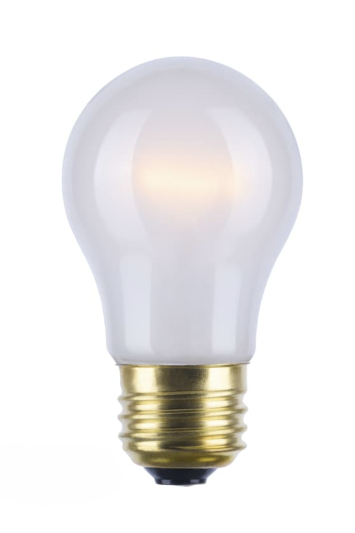 SATCO S4881 - 40A15/TF Shatter Proof Silicon - A15 Incandescent - 40W - 2700K - 130V - E26 Base - Frosted