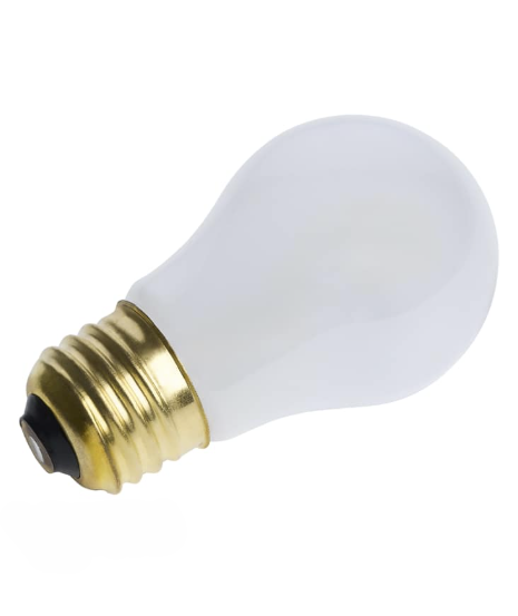 SATCO S4881 - 40A15/TF Shatter Proof Silicon - A15 Incandescent - 40W - 2700K - 130V - E26 Base - Frosted