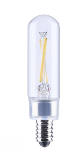 SATCO S21340 - 2.8T6/LED/CL/927/120V/E12 - T6 LED Filament - 2.8W - 2700K - 120V - E12 Base - Clear