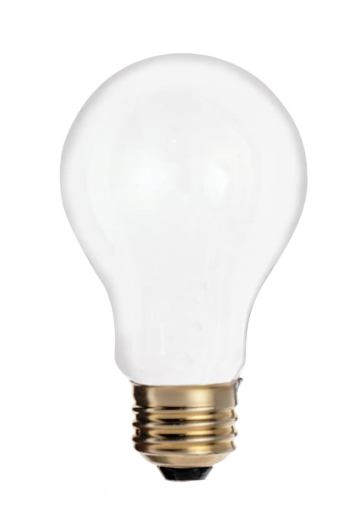 SATCO S3950 - 25W A-19 FROSTED 130V - A19 Incandescent - 25W - 2700K - 130V - E26 Base - Frosted