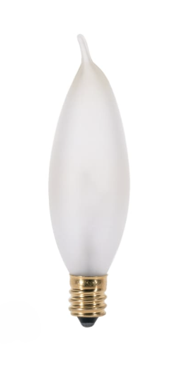 SATCO S3278 - 25W TT CAND FR - CA8 Incandescent - 25W - 2700K - 120V - E12 Base - Frosted