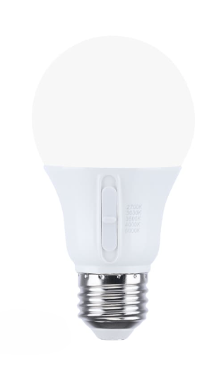 SATCO S12145 - 11.5A19L/9CCT5/E26/PF/D - A19 LED - Selectable CCT - 120V - E26 Base - White