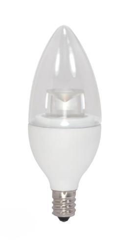 SATCO S8952 - 4.5CTC/LED/3000K/E12/120V - B11 LED - 4.5W - 3000K - 120V - E12 Base - Clear