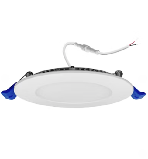 EnVisionLED LED-SL-PNL-4R-9W-5CCT-24V - 4" External J-Box Round Downlight: Slim-Line - 9W - Selectable CCT - 12V - White
