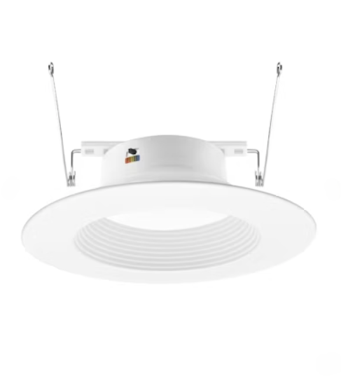 EnVisionLED ECV-RDL-5/6-15W-5CCT-WH-BFL - 6" EcoValue Round Retrofit Downlight - 15W - Selectable CCT - 120V - White/Baffle
