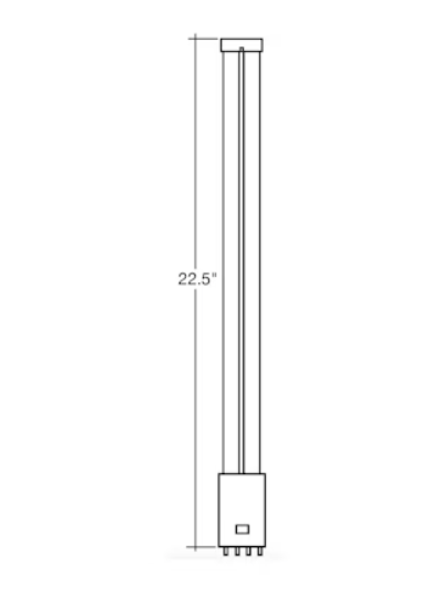 EnVisionLED LED-PL-2G11-22-20W-5CCT - PL Lamp 2G11 (Hybrid) Directional Horizontal - 20W - Selectable CCT - 120-277V - 2G11 Base - Horizontal