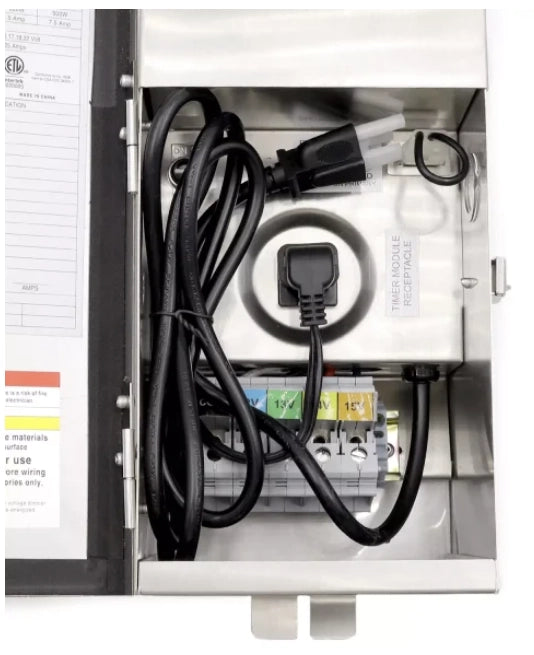 CLS TF300DC 300W low voltage landscape lighting transformer stainless steel outdoor power supply