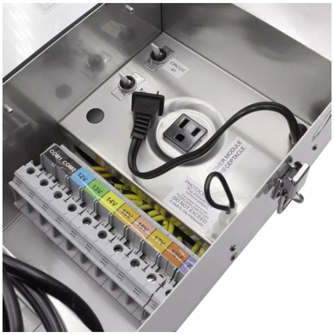 CLS TF600 600W low voltage landscape lighting transformer stainless steel outdoor power supply