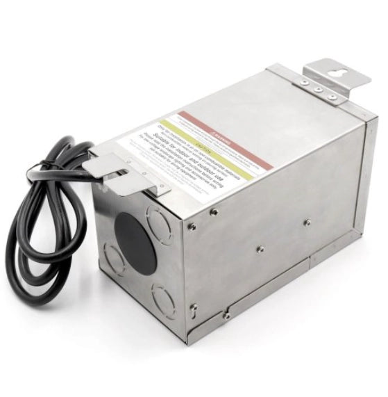 CLS TF75 75W low voltage landscape lighting transformer stainless steel outdoor power supply