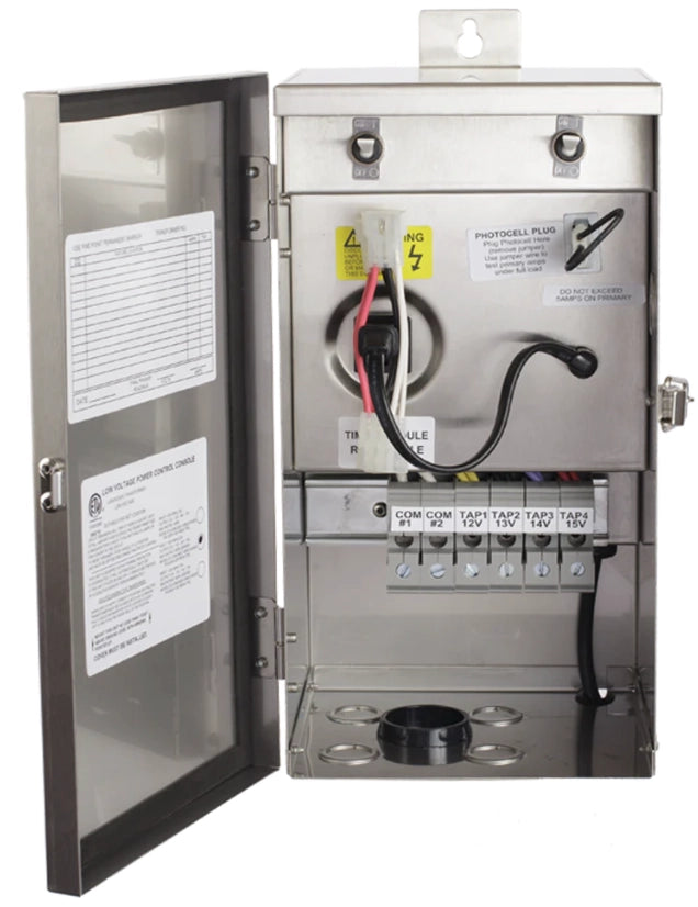 ABBA TSR600 600W low voltage landscape lighting transformer stainless steel outdoor power supply