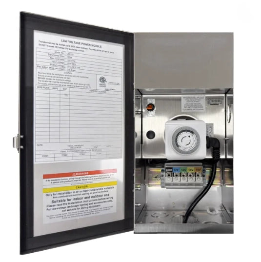 ABBA TSRPT150 150W low voltage landscape lighting transformer stainless steel outdoor power supply