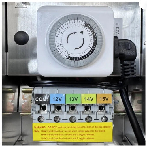 ABBA TSRPT300 300W low voltage landscape lighting transformer stainless steel outdoor power supply