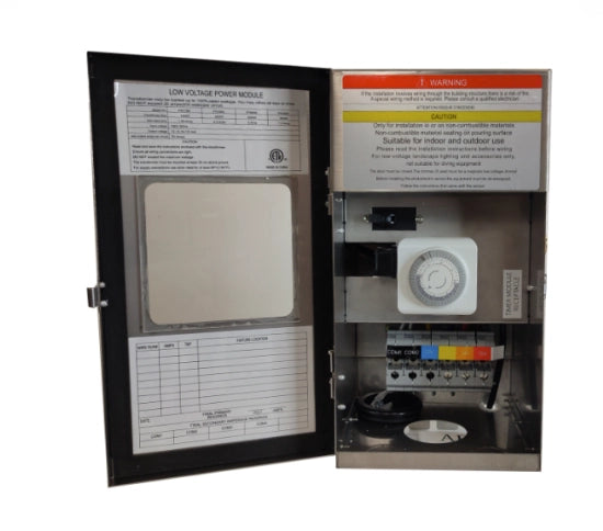 ABBA TSRPT600 600W low voltage landscape lighting transformer stainless steel outdoor power supply