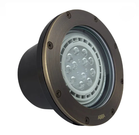 ABBA UNB08-DB solid brass well light in dark brass
