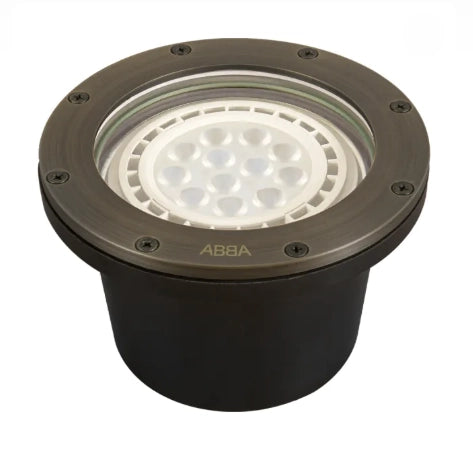 ABBA UNB08-NB solid brass well light in natural brass
