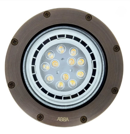 ABBA UNB08-NB solid brass well light in natural brass