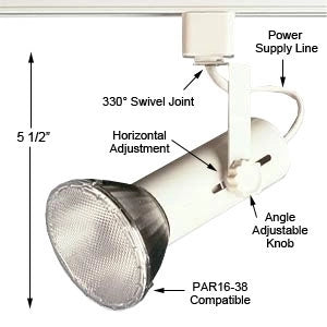 US-252W | Universal Line Voltage Track Fixture | USALight.com