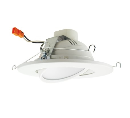 ELCO EL613CT5W 6in Round LED Adjustable Gimbal Insert, 5-CCT Selectable ...